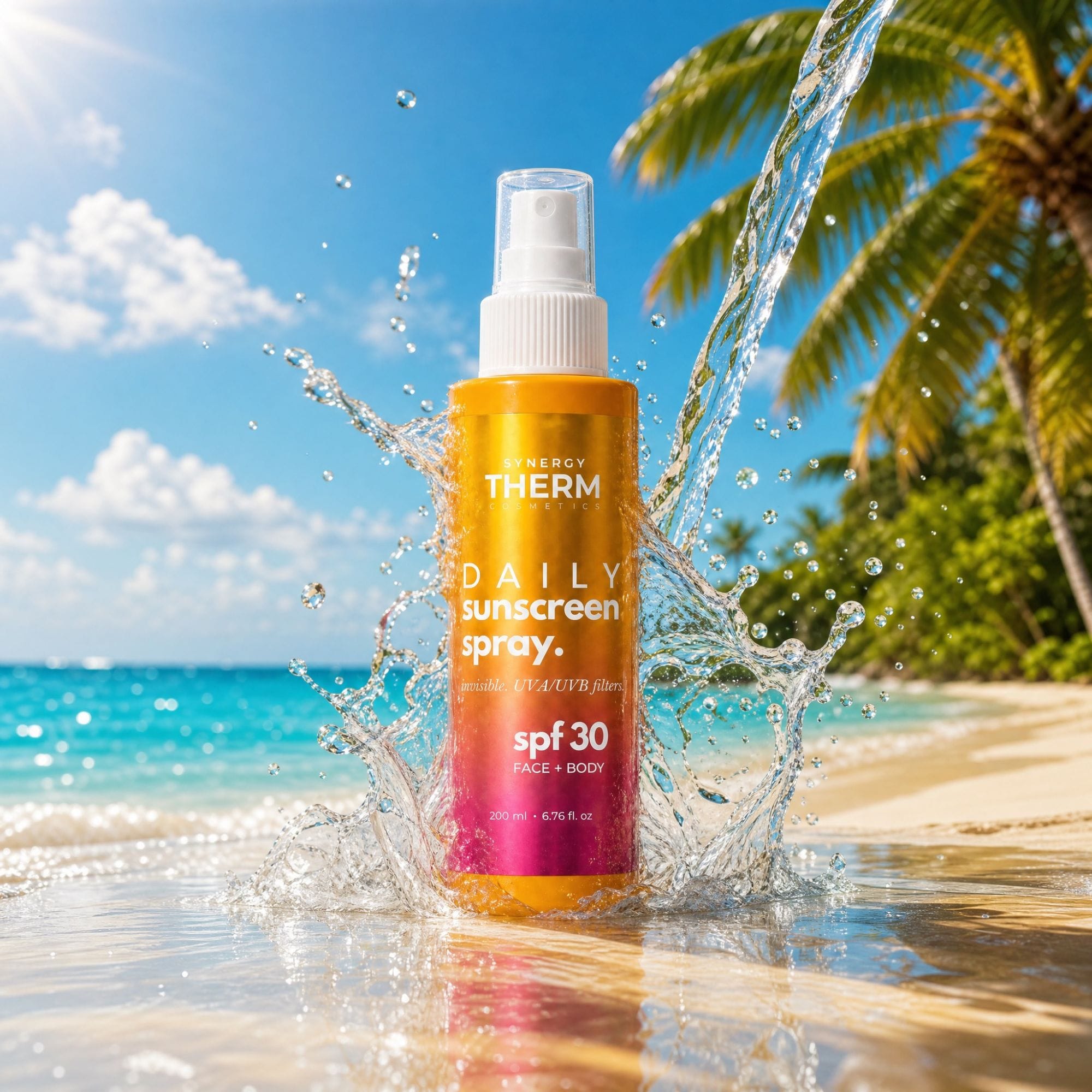DAILY SUNSCREEN SPRAY SPF 30 — Protecție Solară Lejeră, UVA/UVB, 200 ml femiekostore