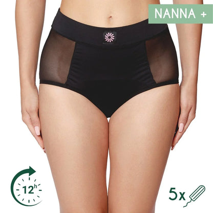 Chiloti menstruali NANNA High Waist – Negru