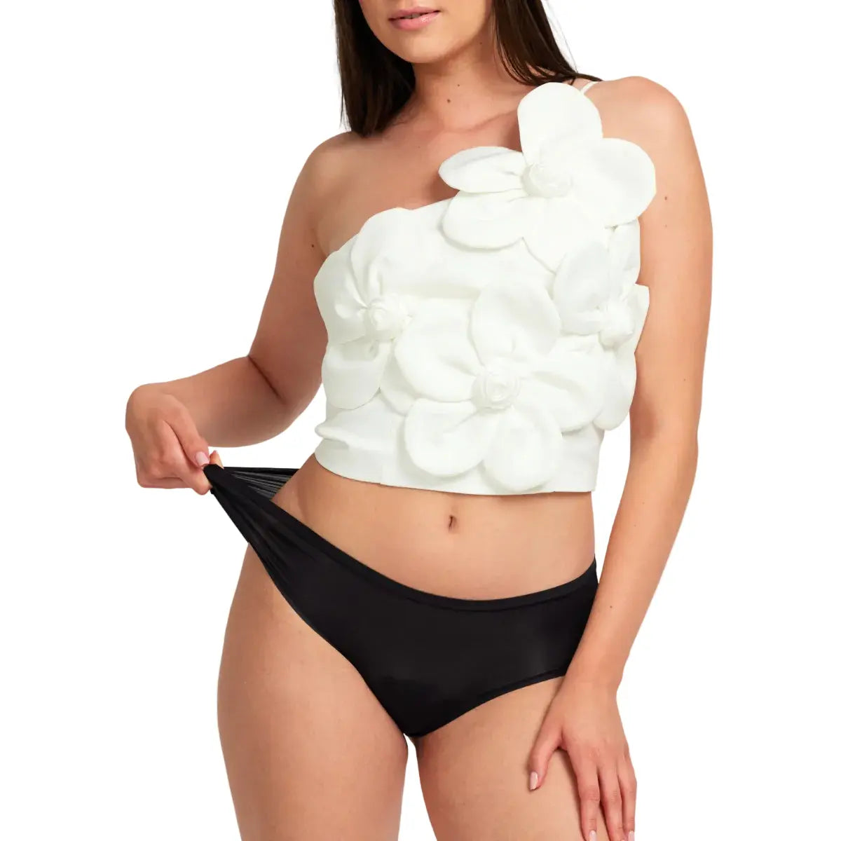 Chiloti menstruali din bumbac organic, absorbtie extra-abundenta, marime 4-in-1, negri Flexi femieko.ro