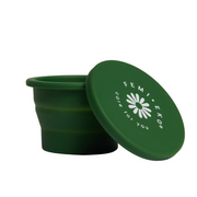 Recipient verde Femi.Eko® pentru sterilizarea cupelor și discurilor menstruale