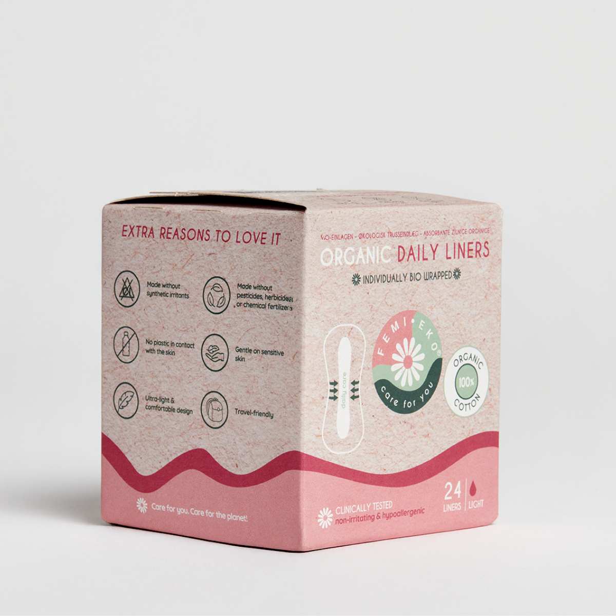 Absorbante zilnice din bumbac organic | 24 buc