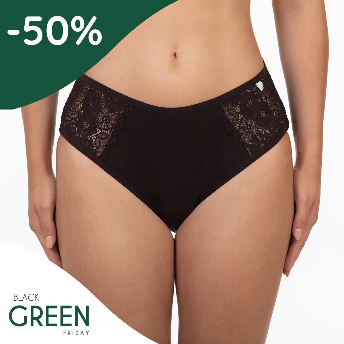 Bella | Chiloți Menstruali | Negru