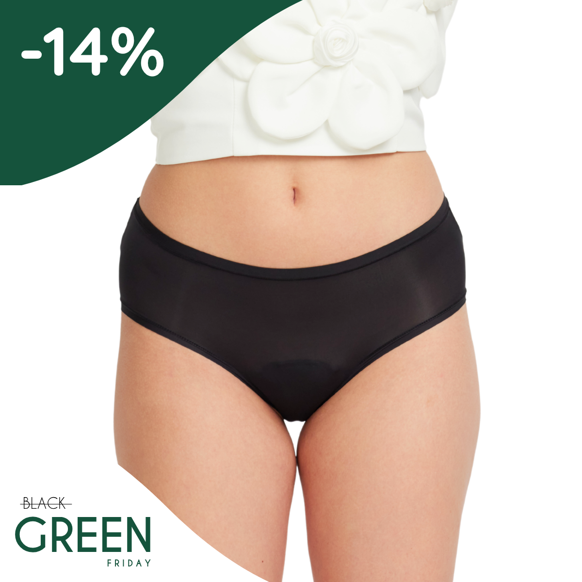 Flexi | Chiloți menstruali | Mărime 4-in-1 | Negru