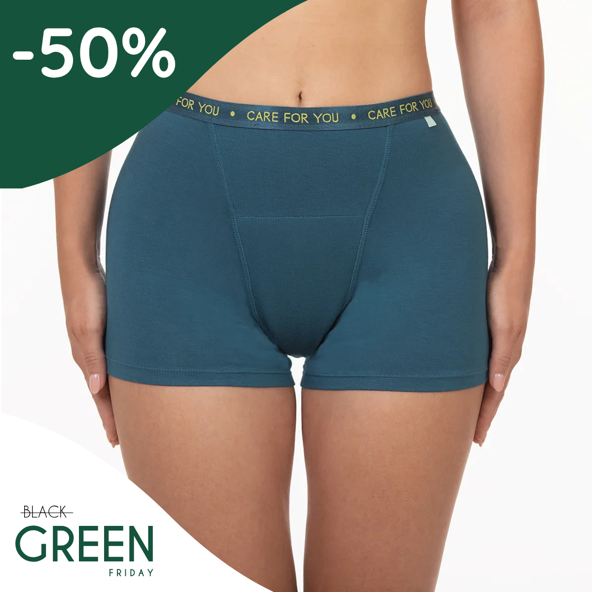 Luna | Chiloți menstruali | Boxeri | Albastru