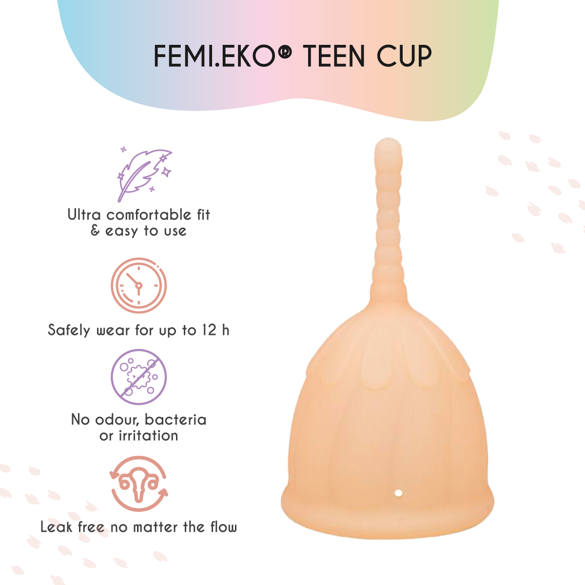 Cupă menstruală | Mărimea XS | Adolescente | Powder