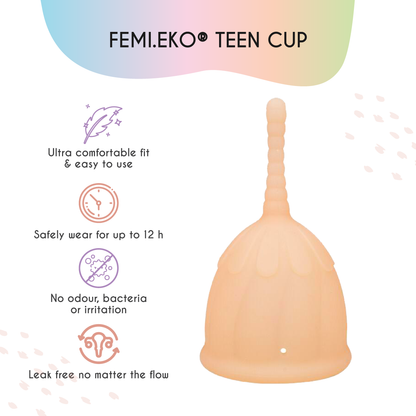 Cupă menstruală | Mărimea XS | Adolescente | Powder