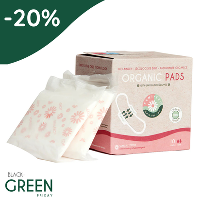 Absorbante cu aripioare din bumbac organic | Ultra Day | 10 buc