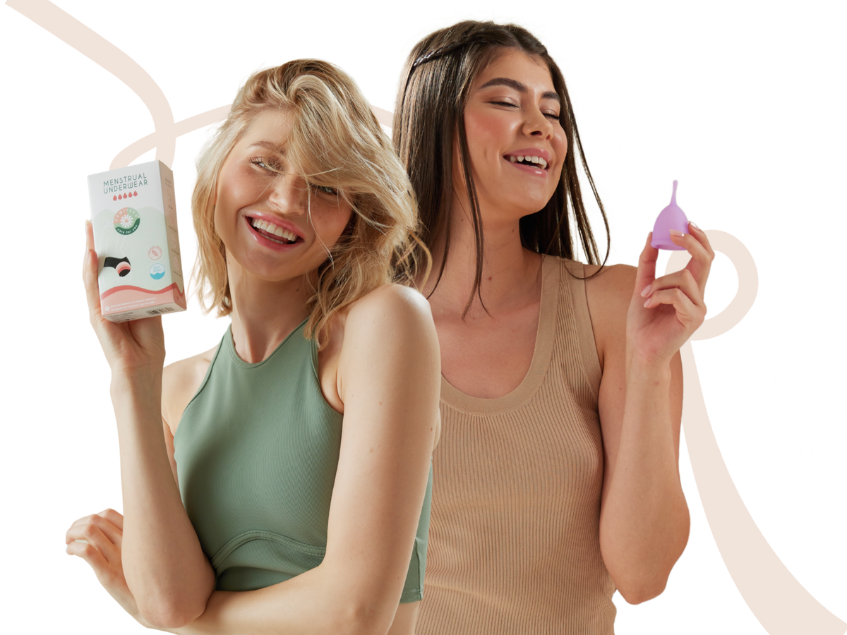 Selecție de produse menstruale FemiEko